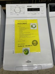 outletes felültöltős mosógép Koenic KWM 6212D outletes felültöltős mosógép Koenic KWM 6212D